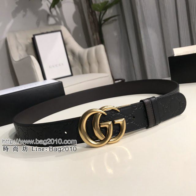 Gucci經典皮帶 古奇小牛皮腰帶  jjp1349